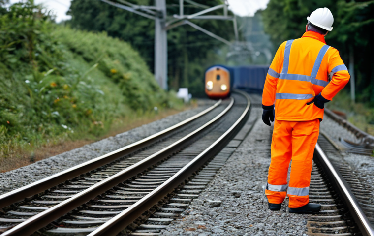 철도 전문기관 연수 후기 - Enhanced Safety Awareness**

"A railway technician, fully clothed in appropriate work attire, carefu...