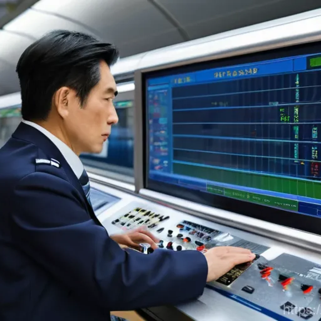 철도기사와 국가산업 발전 기여도 - **Prompt: The Guardians of Japan's Railway Safety Myth**
    A highly detailed, realistic photograph...