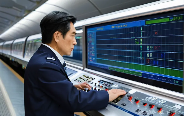 철도기사와 국가산업 발전 기여도 - **Prompt: The Guardians of Japan's Railway Safety Myth**
    A highly detailed, realistic photograph...