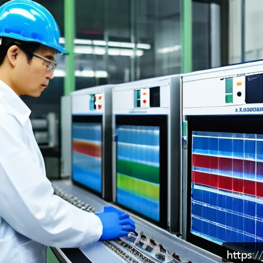 철도 차량 부품 신뢰성 테스트 - A high-tech composite material fatigue testing laboratory for railway parts, showing advanced machin...